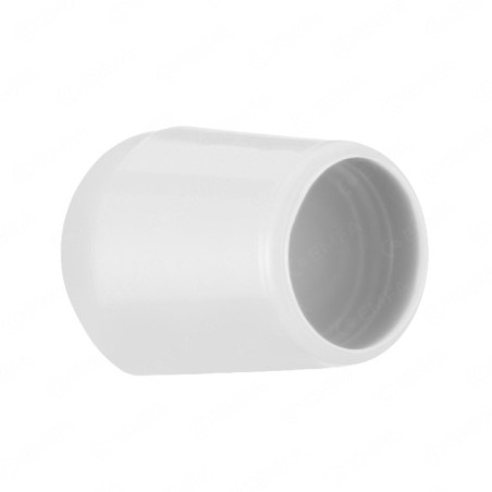 Tapones redondos 19 mm Blanco flexicap Tapón de plástico de plástico para orificios de 19 mm, para muebles y estructuras metálicas