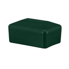 Capuchón de plástico 80x60 en color Verde para postes de valla rectangulares. 10 piezas