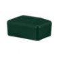 Tapón de plástico de plástico verde para orificios de 60x80 mm, para tubos y perfiles