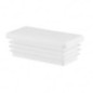 Tapones rectangulares para perfiles de acero 10x20 mm color Blanco 10 piezas