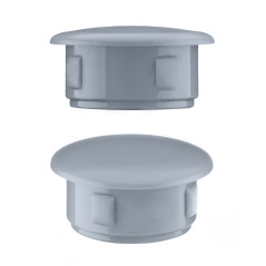 Tapa para orificios gris diseñado para muebles y estructuras metálicas, medida 3 mm