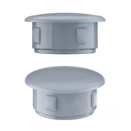Tapón de cobertura para agujeros de taladro 12x3 mm Gris Tapa para orificios gris diseñado para muebles y estructuras metálicas, medida 3 mm