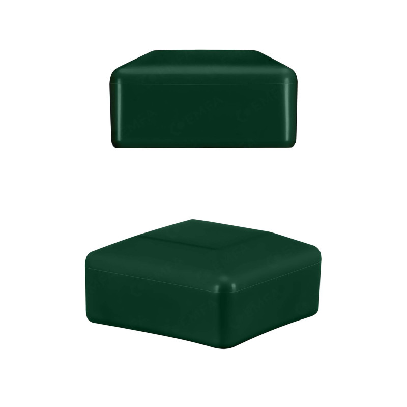 Cappucci per palo cuadrado 70x70 mm Verde 10 piezas