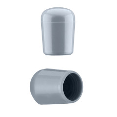 Tapón de plástico gris, ideal para cerramientos y decoración, tamaño 18 mm