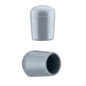 Tapones redondos 27 mm Gris flexicap Tapón de plástico gris, para muebles y estructuras metálicas, tamaño 27 mm