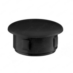 Tapón de cobertura para agujeros de taladro 10x7 mm Negro 10 piezas