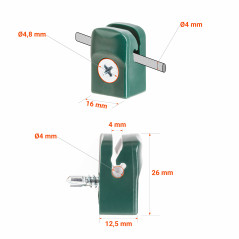 ¡Portacables tensor con tornillo con 10 años de garantía!