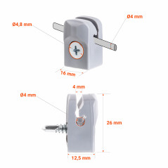 ¡Portacables tensor con tornillo con 10 años de garantía!