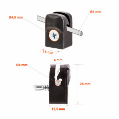 ¡Portacables tensor con tornillo con 10 años de garantía!