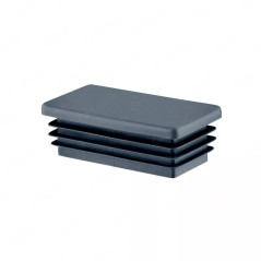 Tapones rectangulares para cajas de acero de 30x60 mm.