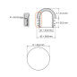 Tapón semiesférico para tubos redondos 42,4 contera semiesférica para tubo 42,4 EMFA GmbH