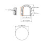 Tapón semiesférico para tubos redondos 49,8 contera semiesférica para tubo 49,8 EMFA GmbH