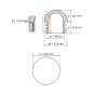 Tapón semiesférico para tubos redondos 60,3 contera semiesférica para tubo 60,3 EMFA GmbH