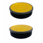 Tapón lamelar para tubo redondo con adhesivo reflectante 120 mm Negro Tapón lamelar para tubo redondo con adhesivo reflectante 120 mm contera redonda para tubo 120 EMFA GmbH