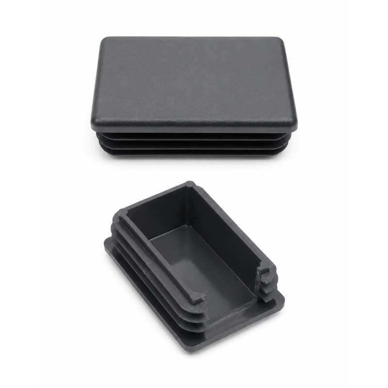 Tapón lamelar rectangular con recorte y pliegue para postes de cercado 60x40 mm Antracita