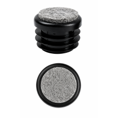 Tapón lamelar para tubo redondo con fieltro 25 mm contera para tubo 25 EMFA GmbH