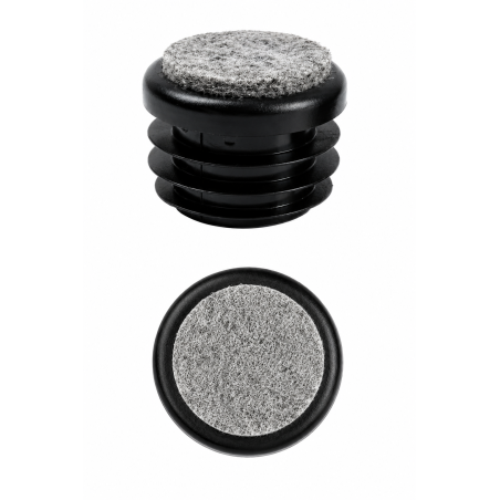 Tapón lamelar para tubo redondo con fieltro 25 mm contera para tubo 25 EMFA GmbH