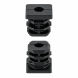 Tapón cuadrado reforzado con inserto metálico roscado 25x25 mm M8 tapón para perfil cuadrado 25x25 EMFA GmbH