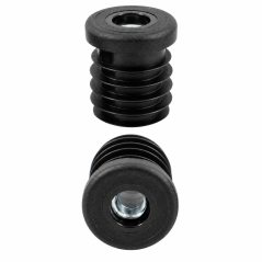 Tapón roscado para tubos redondos con inserto metálico 25 mm M8 inserto roscado redondo 25 EMFA GmbH