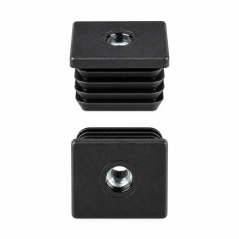 Tapón cuadrado con inserto metálico roscado 50x50 mm M10 tapón con inserto roscado 50 EMFA GmbH