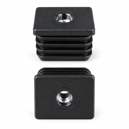 Tapón rectangular con inserto metálico roscado 40x50 mm M10 inserto roscado rectangular 40x50 EMFA GmbH