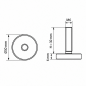 Pie regulable Ø30 M6x30 pata ajustable M6x30 EMFA GmbH