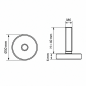 Pie regulable Ø30 M6x40 pata ajustable M6x40 EMFA GmbH