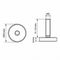 Pie regulable Ø30 M8x10 pata ajustable M8x10 EMFA GmbH