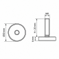 Pie regulable Ø30 M8x20 pata ajustable M8x20 EMFA GmbH