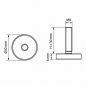 Pie regulable Ø30 M8x30 pata ajustable M8x30 EMFA GmbH