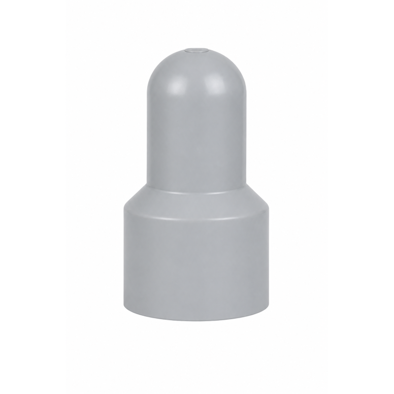 Caperuza alargada para tornillos y tuercas con alojamiento para arandela de PE M20 H60 Gris