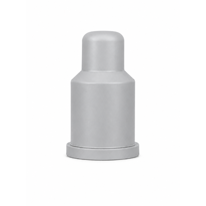 Caperuza alargada para tornillos y tuercas con alojamiento para arandela de PE M30 H100 Gris