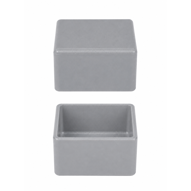 Tapón exterior para perfiles fotovoltaicos 40x40 mm Gris Tapón exterior para perfiles fotovoltaicos 40x40 mm Gris