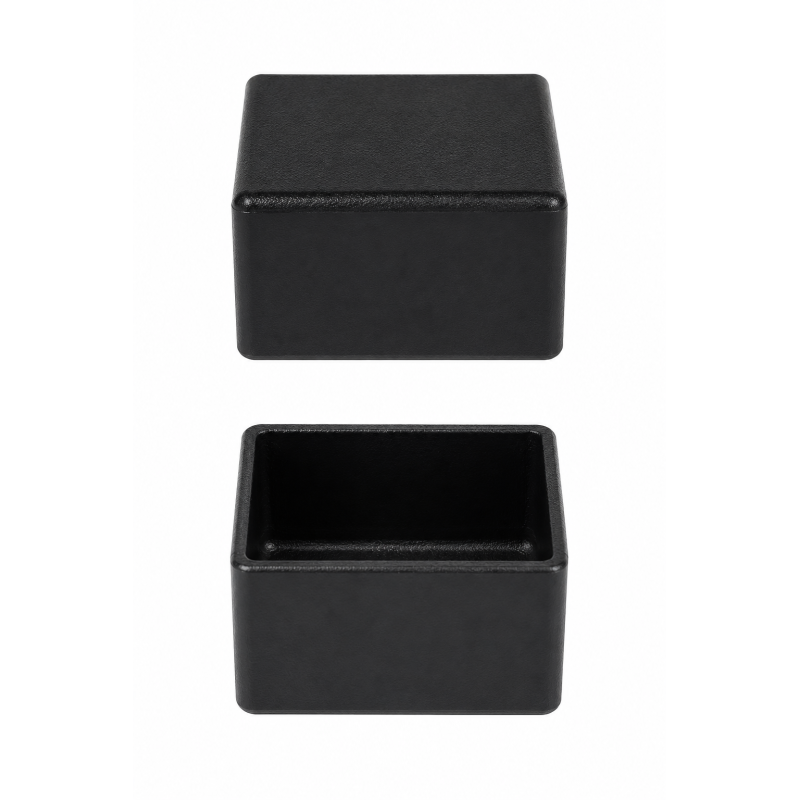 Tapón exterior para perfiles fotovoltaicos 40x40 mm Negro Tapón exterior para perfiles fotovoltaicos 40x40 mm Negro