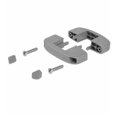 Abrazadera intermedia de plástico para panel rígido 40x60 mm Gris