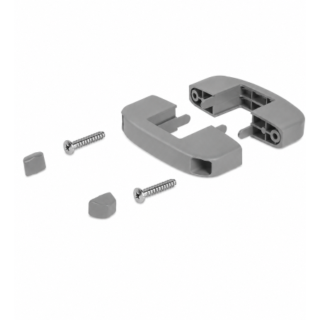 Abrazadera intermedia de plástico para panel rígido 40x60 mm Gris Abrazadera intermedia de plástico para panel rígido 40x60 mm brida EMFA GmbH
