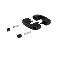 Abrazadera intermedia de plástico para panel rígido 40x60 mm Negro