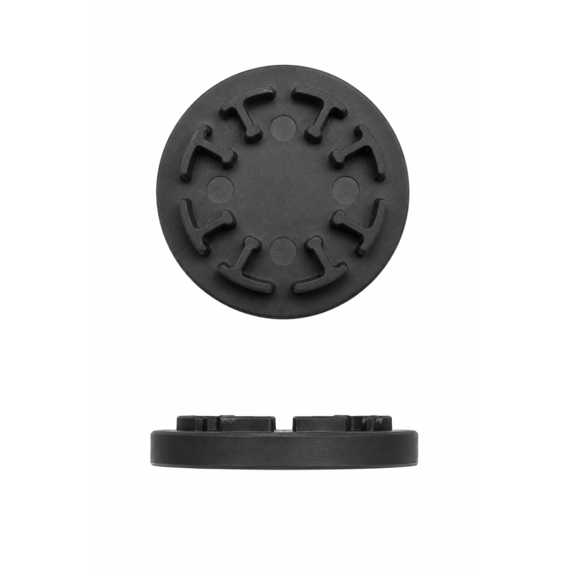 Base de goma para pie nivelador 50 mm Negro