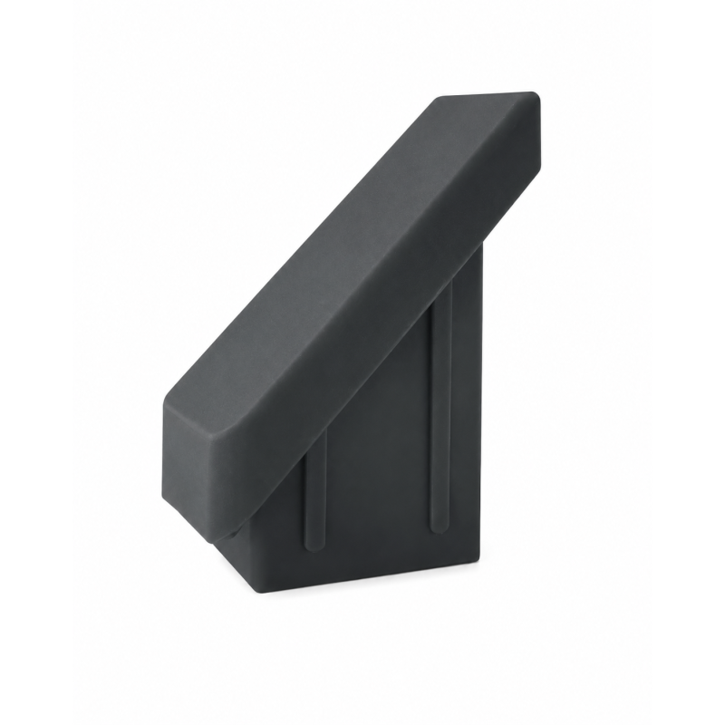 Tapón interior inclinado 45° para postes de cerca 80x80 mm Antracita