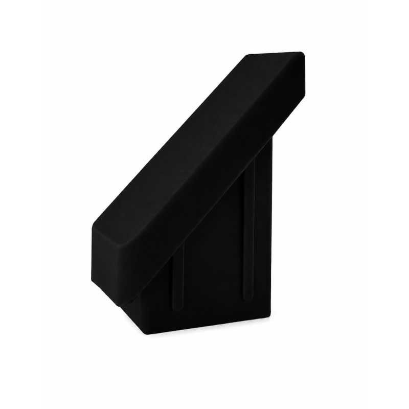 Tapón interior inclinado 45° para postes de cerca 80x80 mm Negro