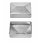 Tapón exterior rectangular de acero bruto 30x50 mm Plateado Tapón exterior rectangular de acero bruto 30x50 mm tapa EMFA GmbH