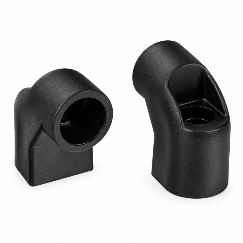 Terminal para asas tubulares 20 mm Negro