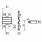 Separador para abrazadera de panel rígido 5 mm valla EMFA GmbH