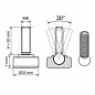 Pie regulable articulado Ø25 M8x20 pata niveladora EMFA GmbH