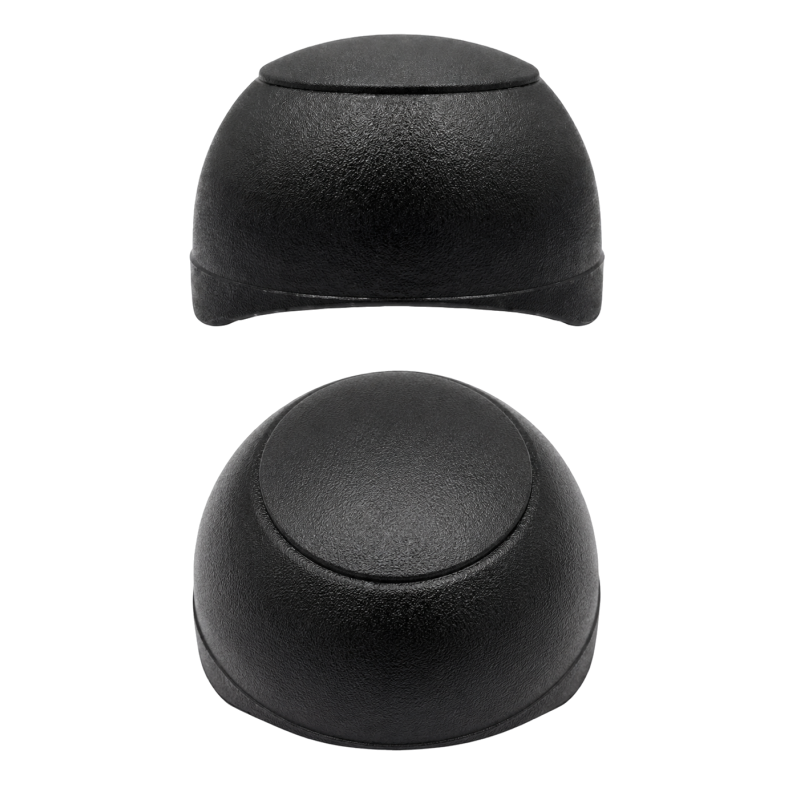 Cubierta esférica para tornillos de parques infantiles M12 FI40 R38 Negro