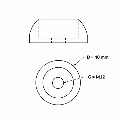 Cubierta esférica plana para tornillos de parques infantiles M12 Verde claro Cubierta esférica plana para tornillos de parques infantiles M12 tapa esférica para tornillos M12 EMFA GmbH