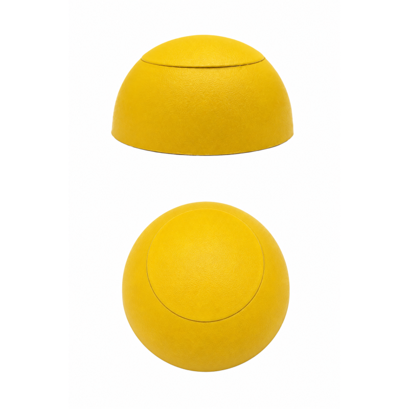 Cubierta esférica plana para tornillos de parques infantiles M6 Amarillo