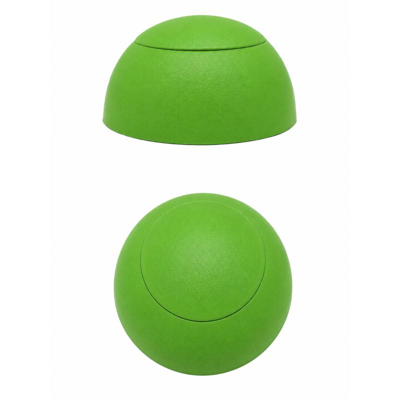 Cubierta esférica plana para tornillos de parques infantiles M6 Verde claro