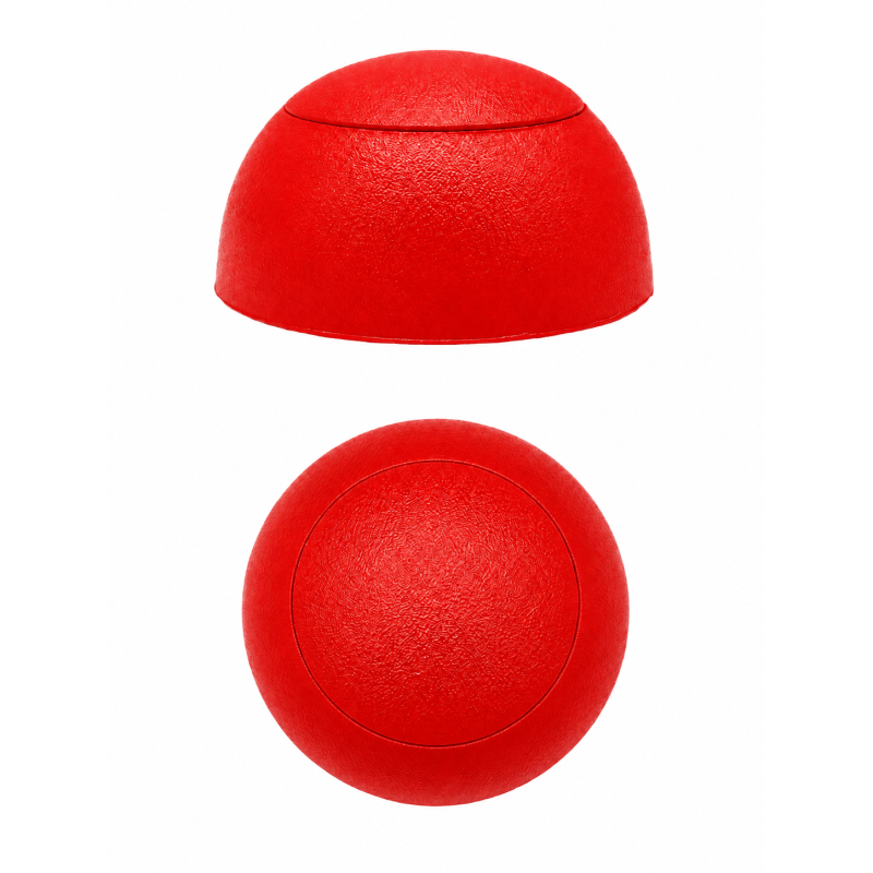 Cubierta esférica plana para tornillos de parques infantiles M6 Rojo