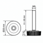 Pie regulable moleteado Ø20 M8x40 - FI20 Negro Pie regulable moleteado Ø20 M8x40 - FI20 nivelador EMFA GmbH